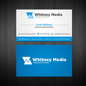 Business Card Design by Owaisias for Whitney Media Productions | Design: #4396126