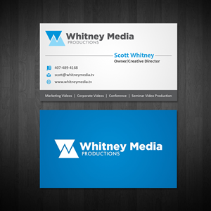 Business Card Design by Owaisias for Whitney Media Productions | Design: #4396131