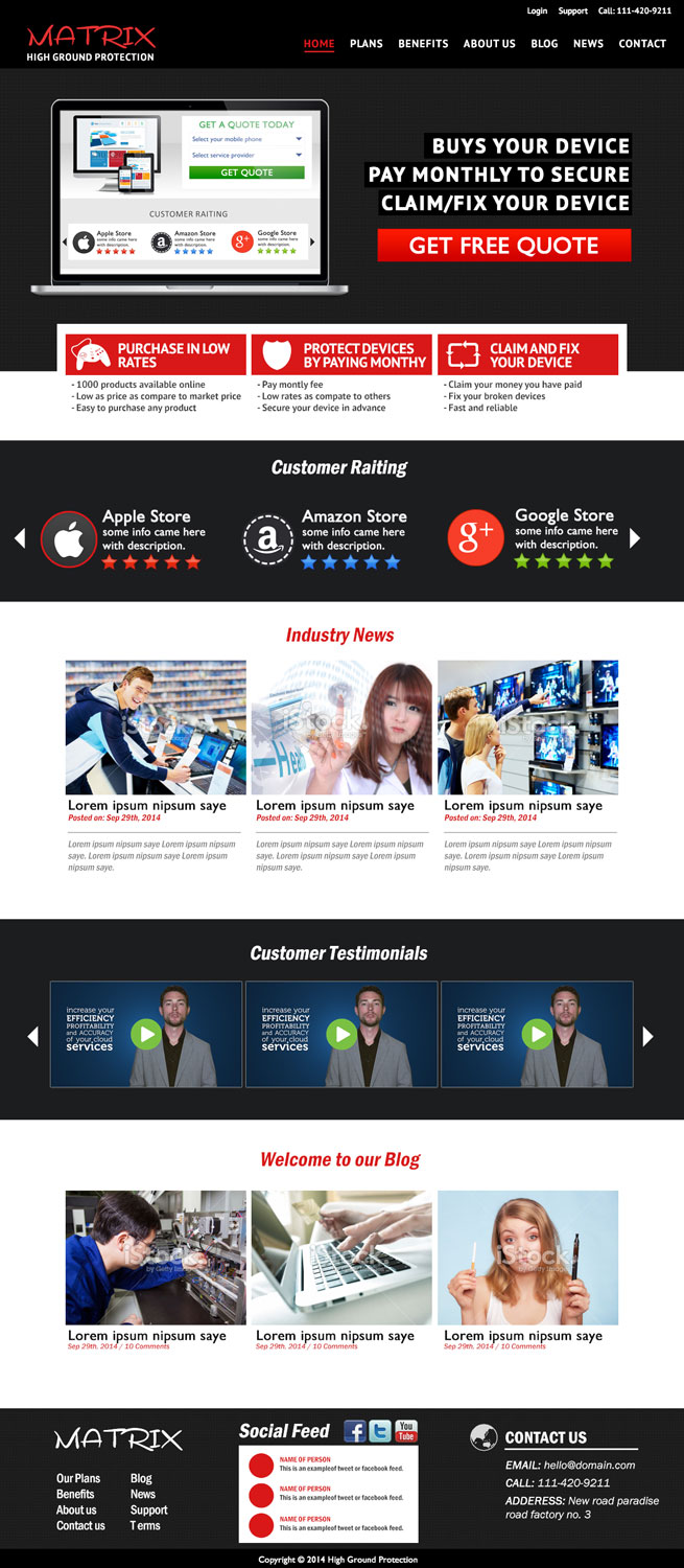 Wordpress Design by Handsome for this project | Design #4595290