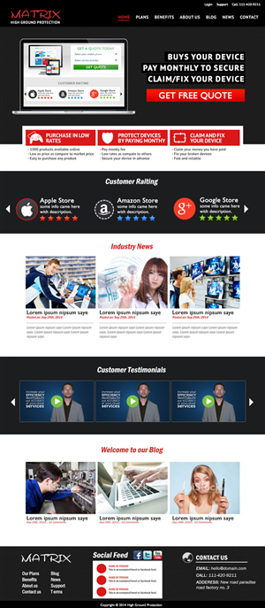 Wordpress Design by Handsome for this project | Design: #4595290