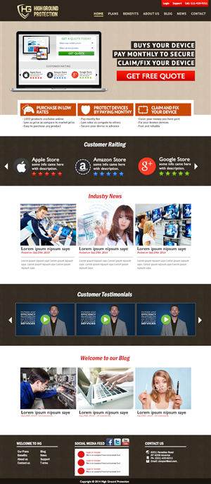 Wordpress Design by Handsome for this project | Design: #4608619
