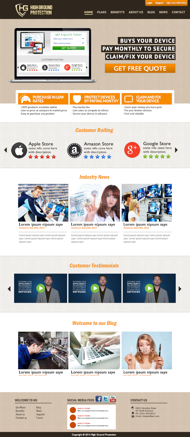Wordpress Design by Handsome for this project | Design #4608750