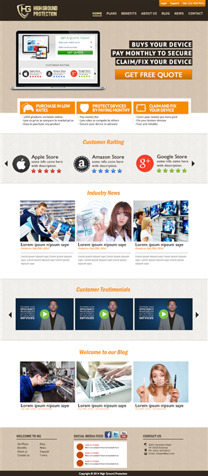 Wordpress Design by Handsome for this project | Design: #4608750