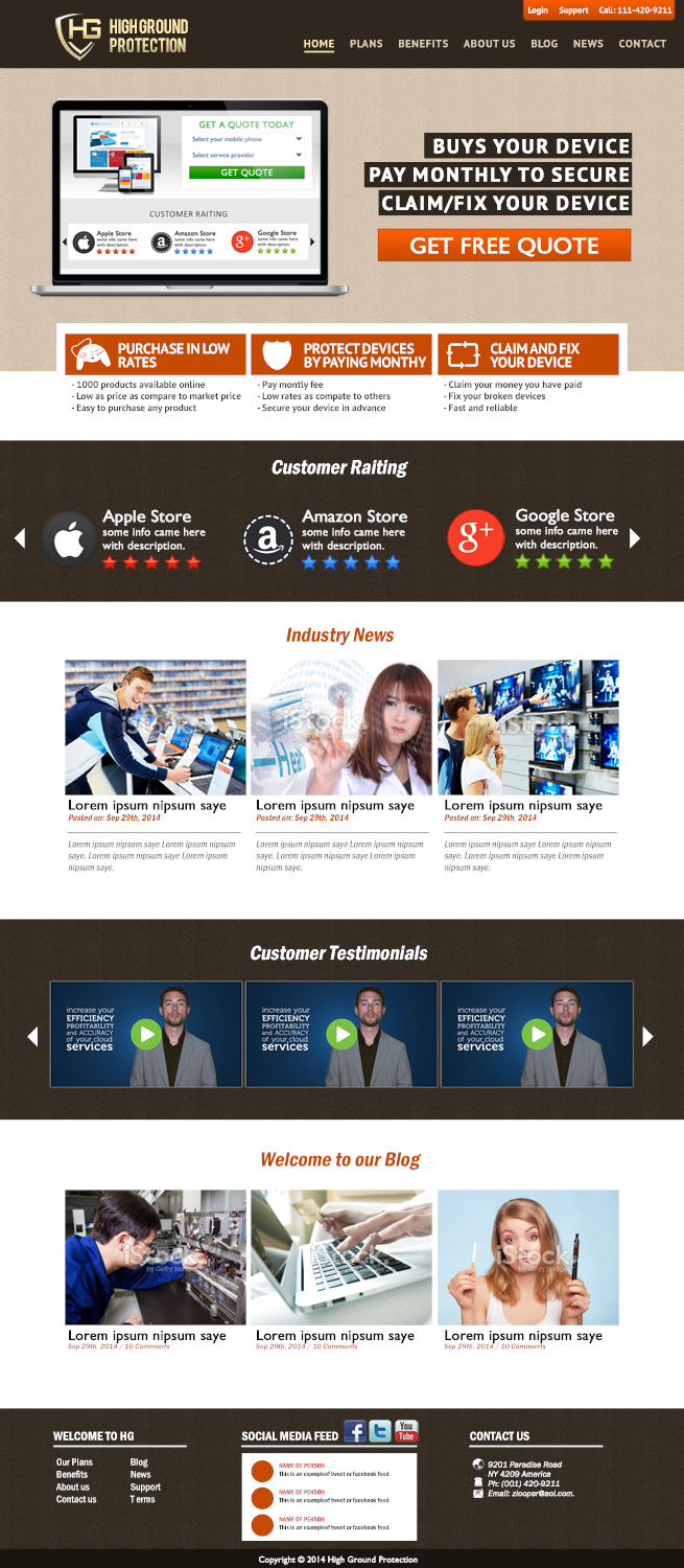 Wordpress Design by Handsome for this project | Design #4608817