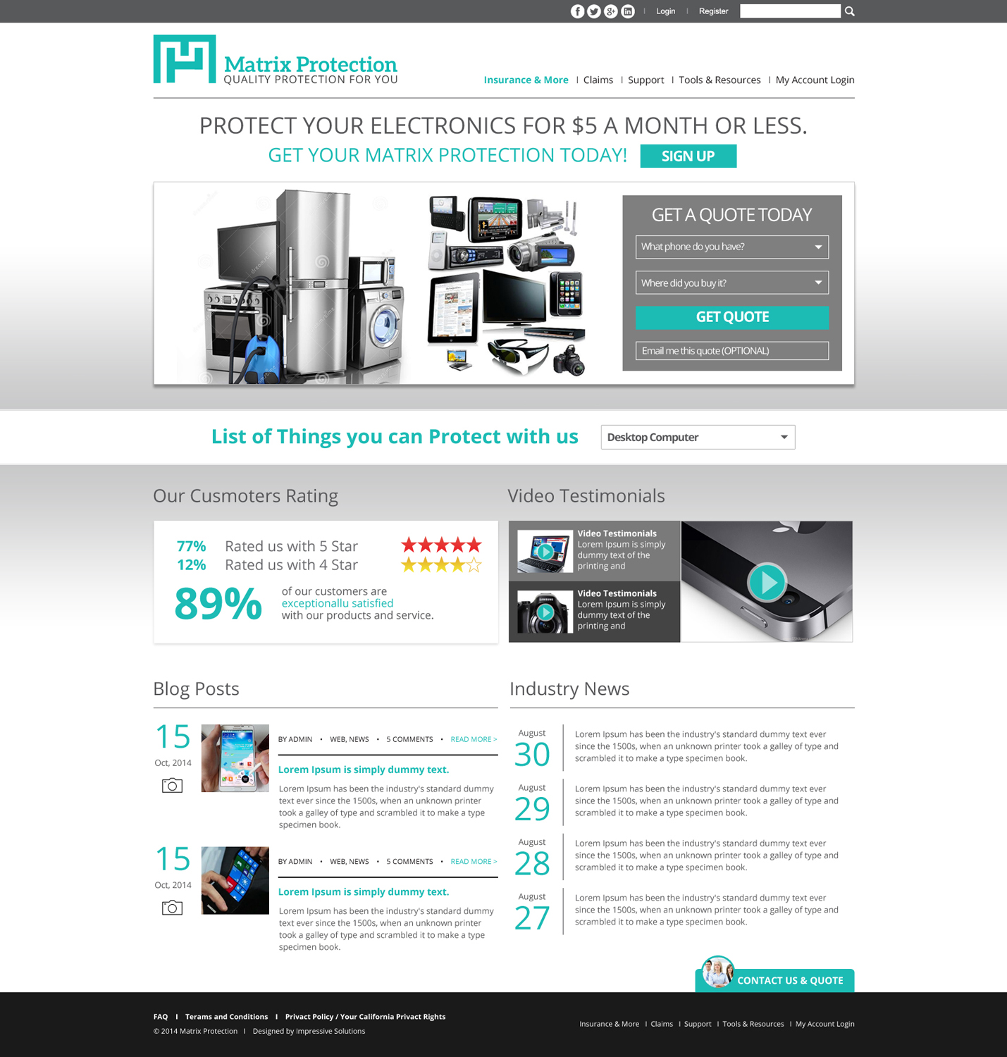 Wordpress Design by Impressive Solutions for this project | Design #4409509