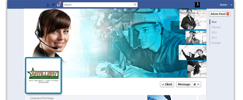 Facebook Design by Hector Lopez for this project | Design #1255136