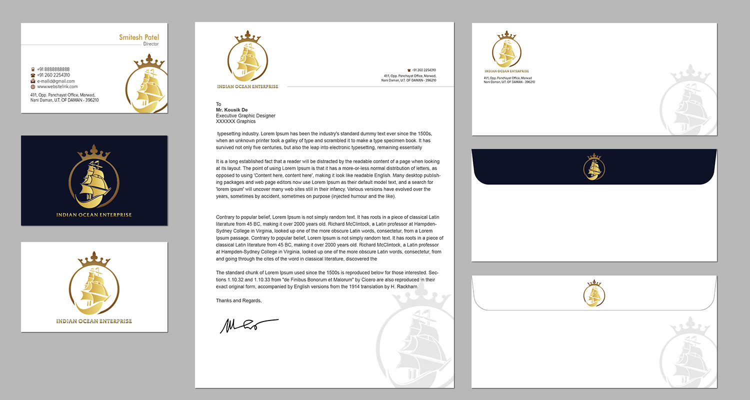 Stationery Design by kousik for this project | Design #4464753