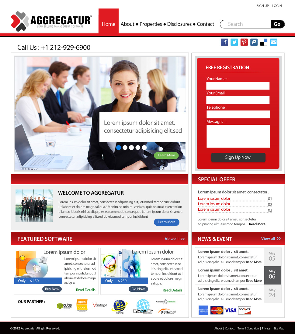 Diseño Web por G & M para este proyecto | Diseño #1276589