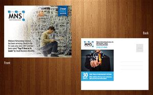 Postcard Design by an3 for Midwest Networking Services | Design: #4448896