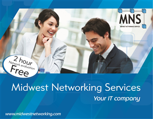 Diseño de Postal por John-Alexander Design para Midwest Networking Services | Diseño: #4415881