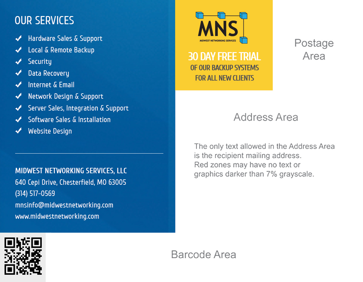 Postcard Design by Deip designs for Midwest Networking Services | Design #4403843