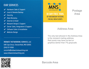 Diseño de Postal por Deip designs para Midwest Networking Services | Diseño: #4403843
