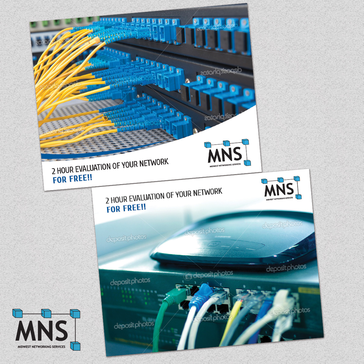Postcard Design by Deip designs for Midwest Networking Services | Design #4405506