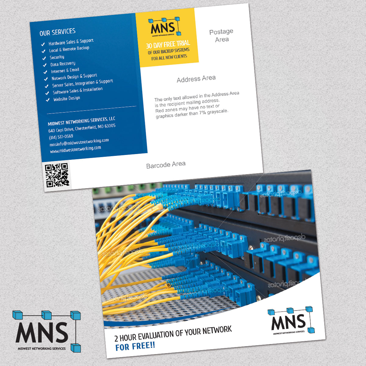 Postcard Design by Deip designs for Midwest Networking Services | Design #4405660