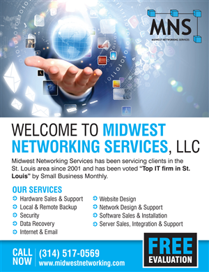 Postcard Design by rkailas for Midwest Networking Services | Design: #4492447