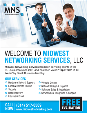 Postcard Design by rkailas for Midwest Networking Services | Design: #4492500