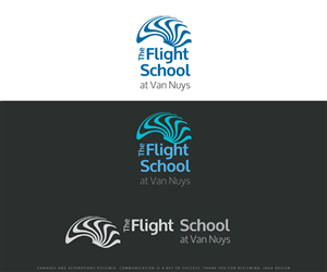 The Flight School at Van Nuys | Logo Design by INGA DESIGN