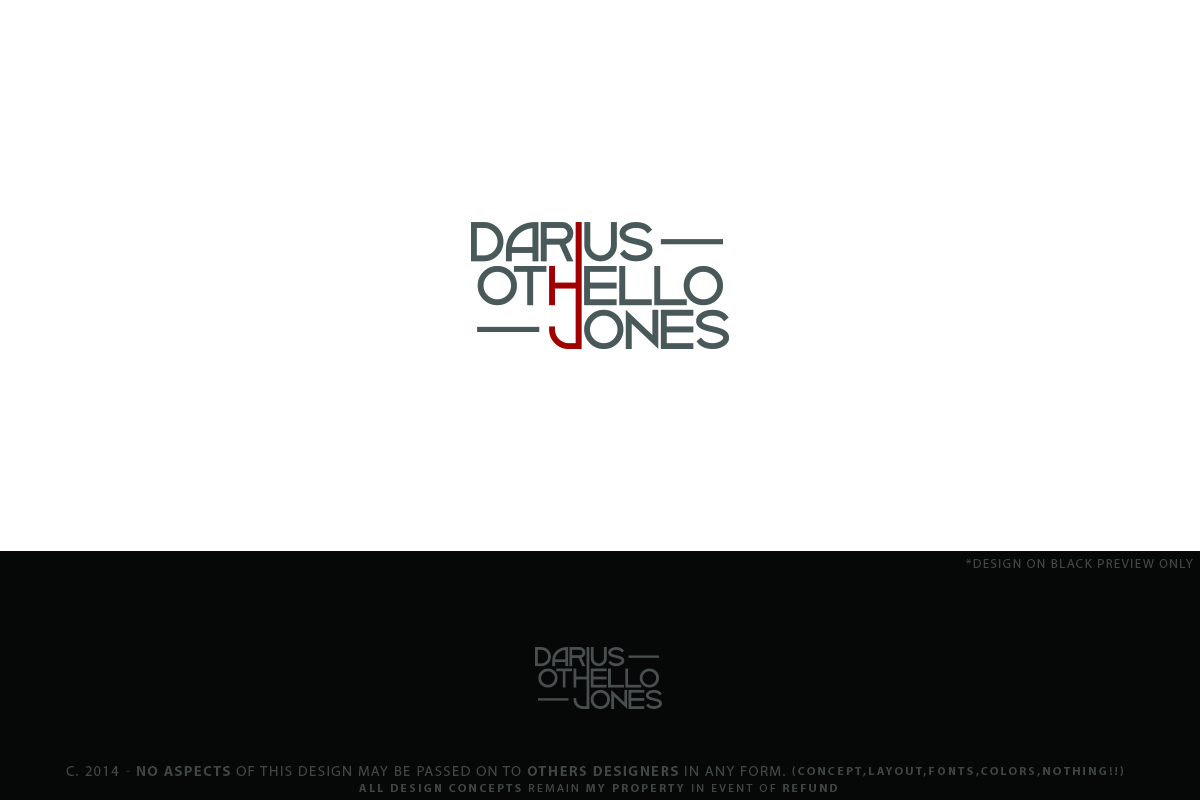 Logo-Design von Senseless für Darius Othello Jones | Design #4389982
