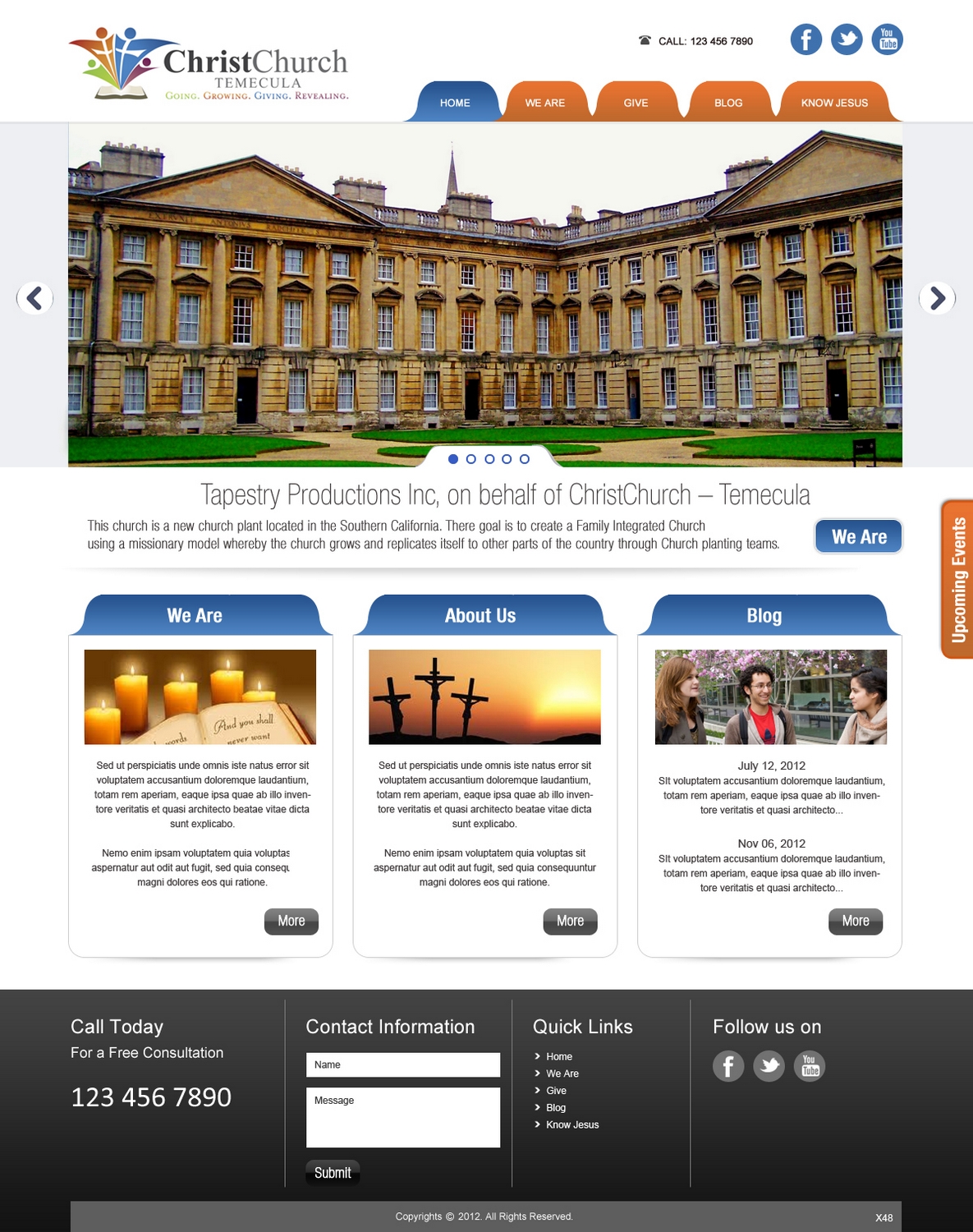 Web Design par pb pour Tapestry Productions Inc | Design #1292726