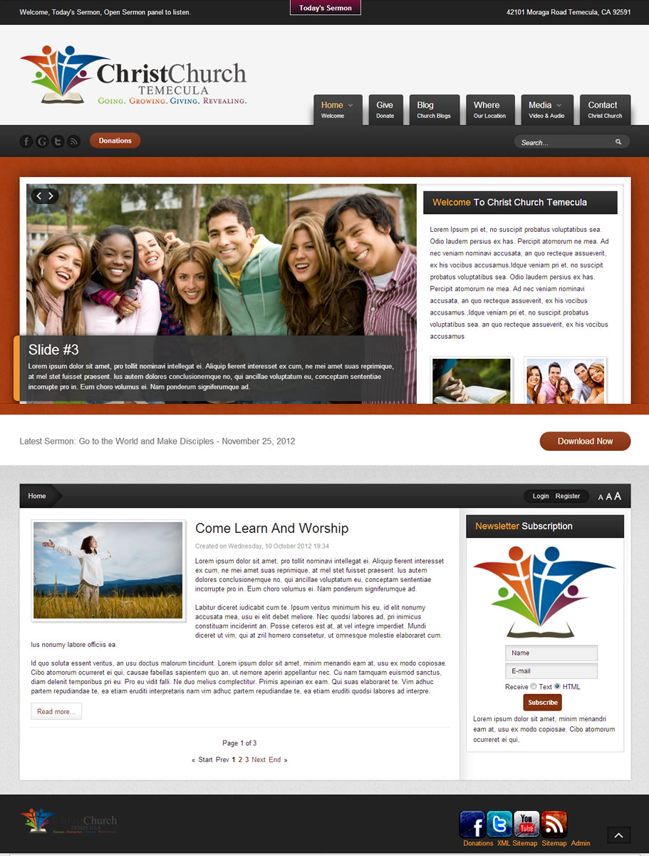Web Design by Wordpress Webmaster for Tapestry Productions Inc | Design #1313948
