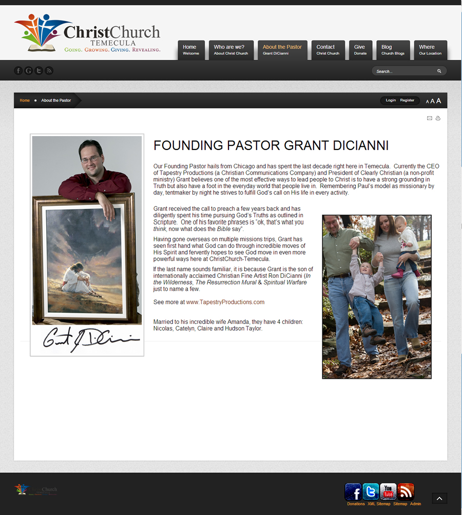 Web Design by Wordpress Webmaster for Tapestry Productions Inc | Design #1380593