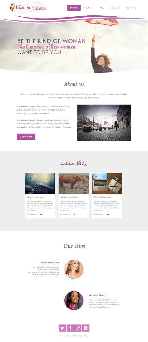 Web Design by Lauren for this project | Design #4428455