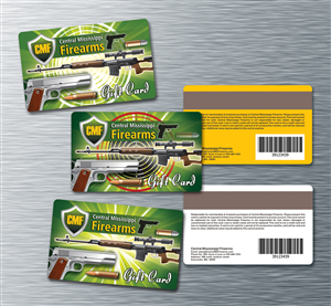 Central Mississippi Firearms Gift Card | Karten-Design von The Freelance Designer