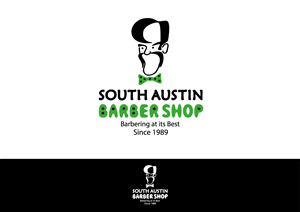Logo Design by Oleksiy for South Austin Barber Shop | Design #4411589