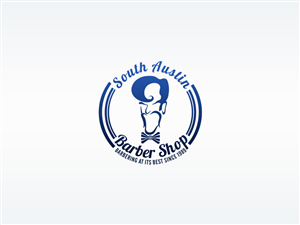 Logo-Design von Hypergraph® für South Austin Barber Shop | Design: #4466584