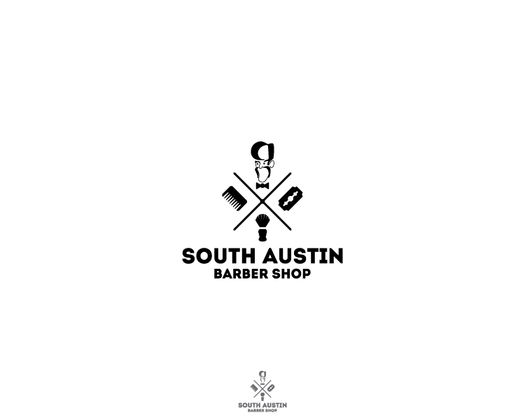 Logo-Design von MrBranding für South Austin Barber Shop | Design #4389410