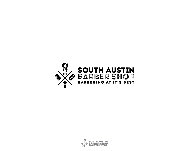 Logo-Design von MrBranding für South Austin Barber Shop | Design #4397532