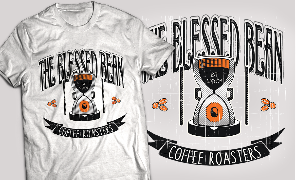 T-shirt Design by BuntarBG for THE BLESSED BEAN | Design #4449420