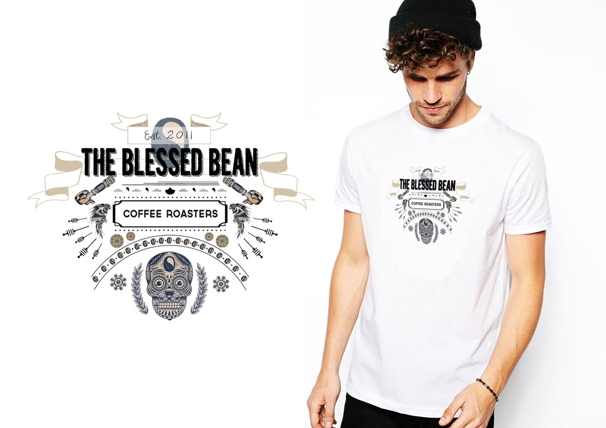 T-shirt Design by EGD Designs for THE BLESSED BEAN | Design #4430186