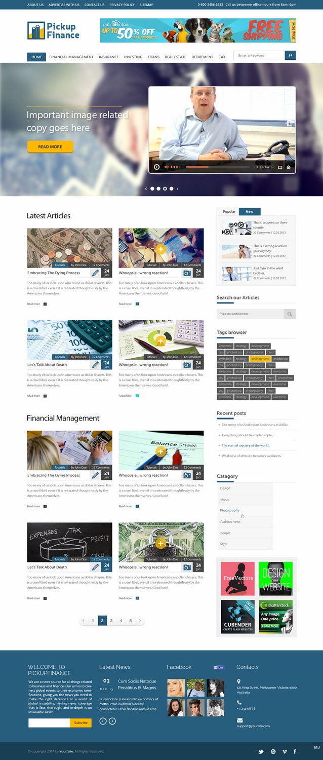 Wordpress Design by pb for Smartidea | Design #4410879