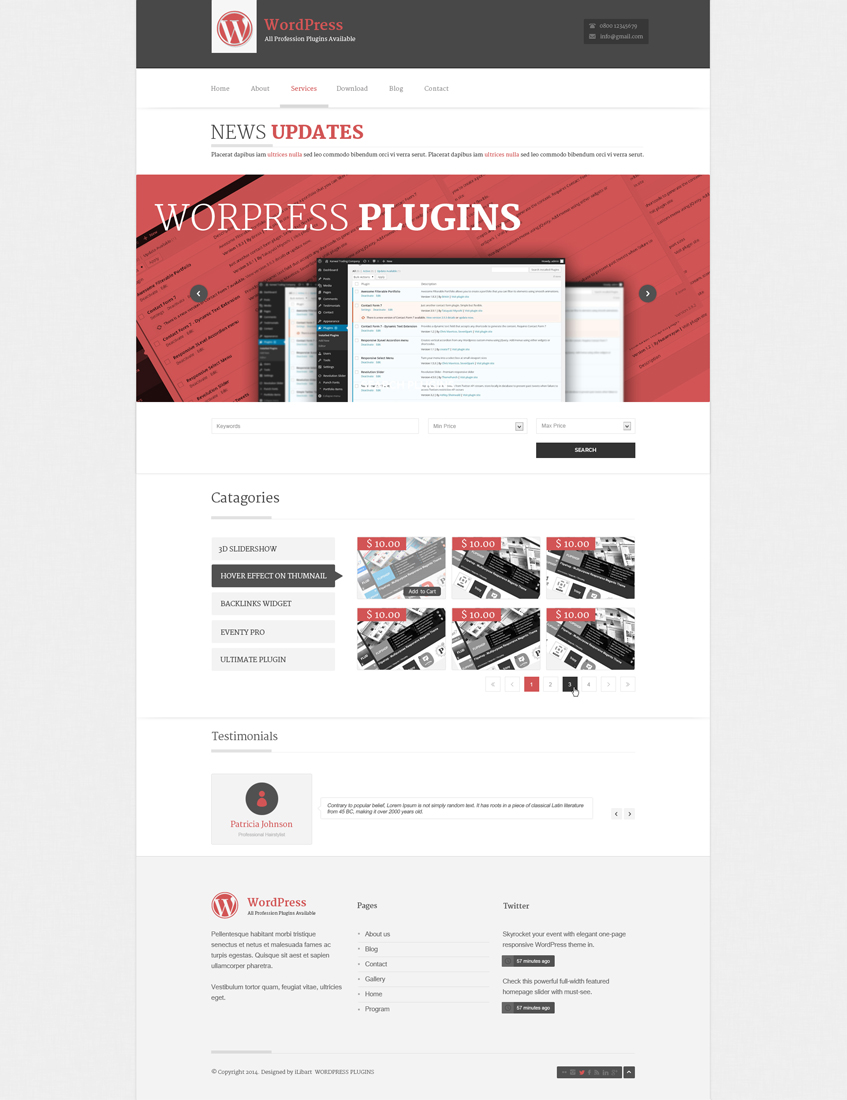 Wordpress Design by iLibart for Smartidea | Design #4432957