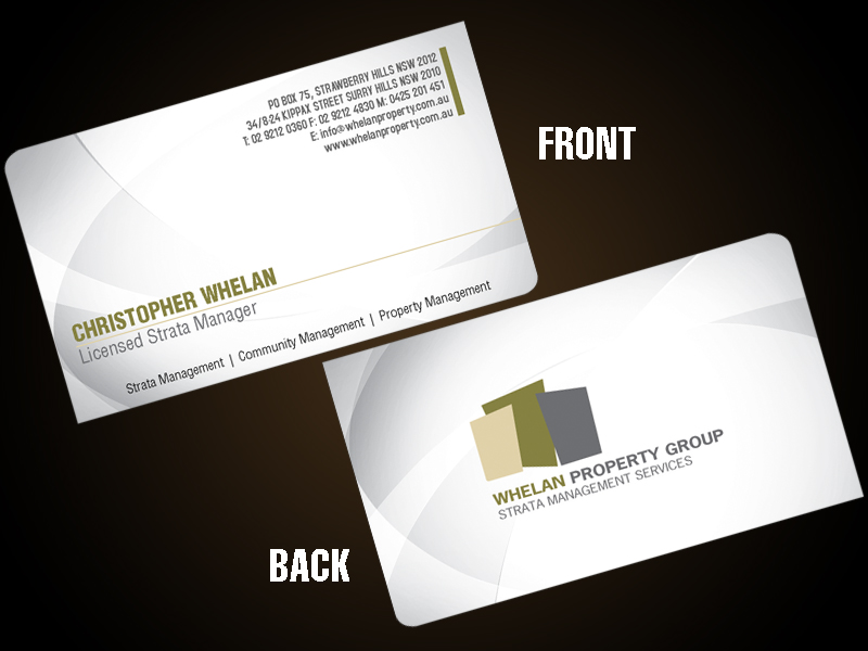 Business Card Design by ravi for Whelan Property Group | Design #187959