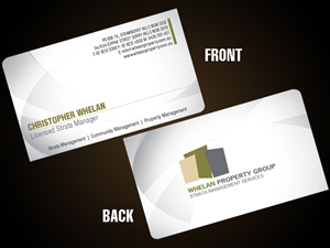 Business Card Design by ravi for Whelan Property Group | Design: #187959
