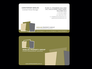 Business Card Design by Priyo Subarkah for Whelan Property Group | Design: #187915