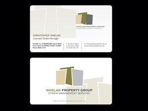 Business Card Design by Priyo Subarkah for Whelan Property Group | Design: #188005