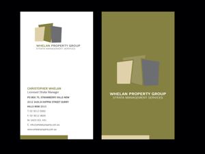 Business Card Design by Priyo Subarkah for Whelan Property Group | Design #188726