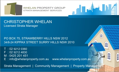 Diseño de Tarjeta de Presentación por Juanda Liu para Whelan Property Group | Diseño #192478
