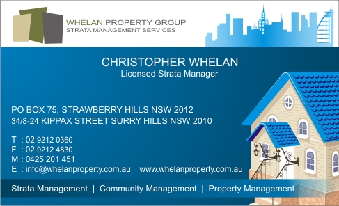 Business Card Design by Juanda Liu for Whelan Property Group | Design #193074