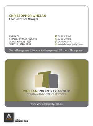 Business Card Design by Arsalan Hanif