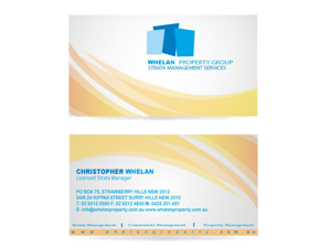Business Card Design by Parul for Whelan Property Group | Design: #190643