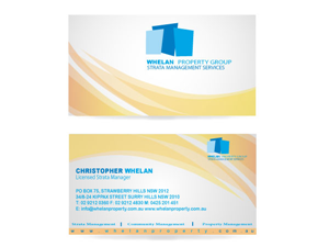 Business Card Design by Parul for Whelan Property Group | Design: #193684