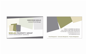Business Card Design by thefineprint for Whelan Property Group | Design: #193488