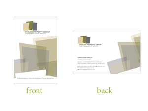 Business Card Design by Design by Belinda Gillies for Whelan Property Group | Design #196103