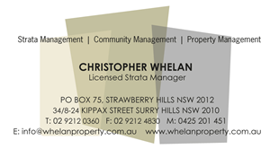 Business Card Design by Hold That Thought Designs for Whelan Property Group | Design: #188387