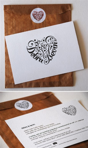 Engaged couple require heart shaped logo | Diseño Gráfico por Texel