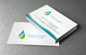 Business Card Design by szabist for GP Domestic Commercial Heating Plumbing | Design: #4397049